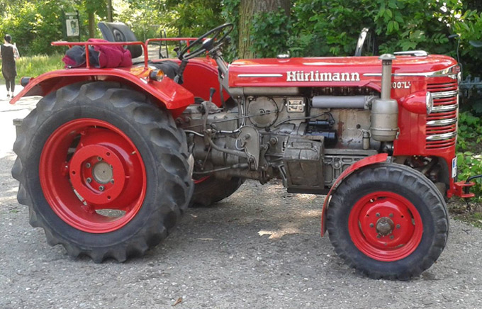 Gerestaureerde Hürlimann D100L tractor 